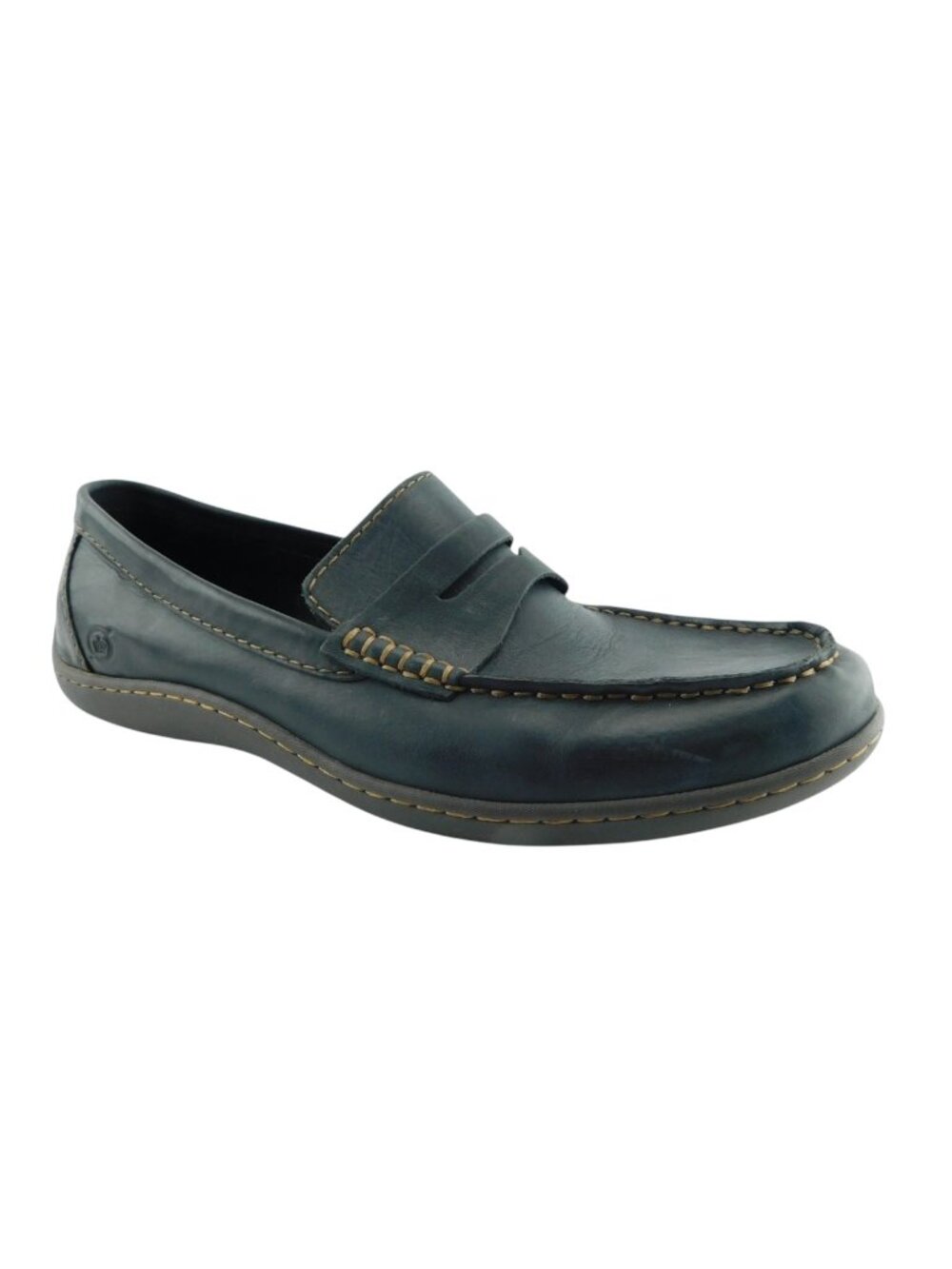 BORN Black Leather Men's Penny Loafer Slip-on Shoes 9.5